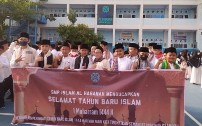 Menyambut 1 Muharram 1444 H, SMPI Al Hasanah Gelar Pawai dan Tabligh Akbar