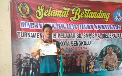 Siswa SMPI Al Hasanah Juara 1 Turnamen Tenis Pelajar Kota Bengkulu