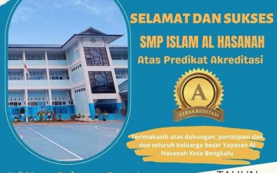 SMPI Al Hasanah Berhasil Pertahankan Status Akreditasi A