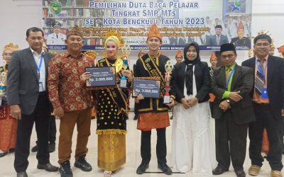 Siswa SMPI Al Hasanah Juara 1 Duta Baca Pelajar Tingkat Kota Bengkulu 2023